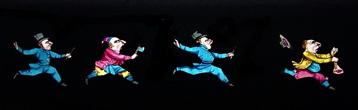 hand painted magic lantern slide